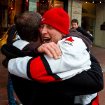 celebrating gold in Vancouver - Credit - Tyler McCulloch